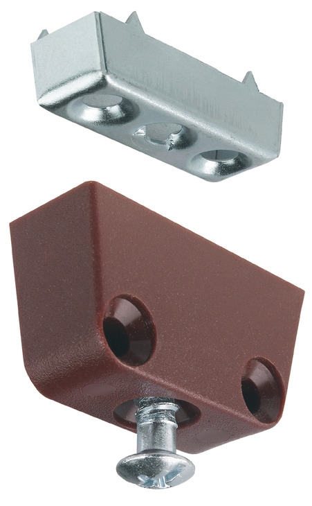 Soporte de estantería Häfele JIMMY de metal para estanterías de madera, Ø  de perforación 4 mm