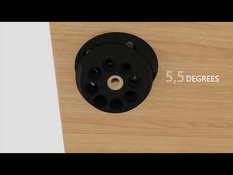 Siso mounting plate TWIST'N TURN for table legs with M10 internal thread 0-15° inclination